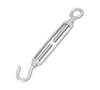 Gancio in acciaio inossidabile, Gancio OC in acciaio inossidabile e tenditore a occhiello 5/10 pezzi M4 M5 M6 for giardino a vela in corda(10PCS,M6)