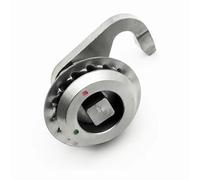 Gancio in acciaio inox e serratura a lingua, quattro angoli sinistro e destro, blocco rotante 1 pezzo (sinistra)
