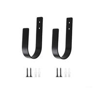 Gancio in ferro a forma di U per il controllo delle tende e l'organizzazione della parete consapevole dello spazio in ambienti domestici moderni (YH021-2 confezione da due)