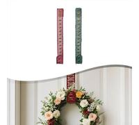 Gancio in ferro per appendere ghirlande, progettato per porte per sostenere decorazioni natalizie e ghirlande, migliorando l'atmosfera festiva anno dopo anno (rosso)