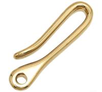 Gancio in ottone funzionale a forma di U per pezzi in pelle fatti in casa con finitura uniforme e prestazioni affidabili nel tempo (B)