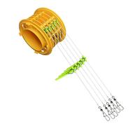 Gancio in tandem: Gancio in tandem Snelled Hook | Supporto leader Forte e Resistente alla ruggine, Anti-manipolazione, Attrezzature per tende, Piattaforma