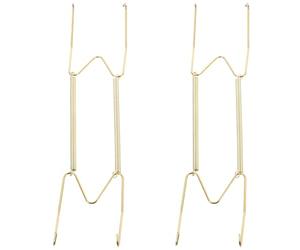 Gancio Invisibile per Piatti Decorativi da Muro 2 pezzi, 23x4,4x2cm | Lega di Rame, Molla in Acciaio Inox, Montaggio senza Fori, per Piatti Collezione e Ristoranti