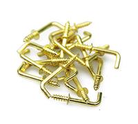 Gancio L Placcato In Ottone Da 13mm Per Creare Spazio Extra In Cucina, Bagno E Ufficio - Pacchetto Di 60