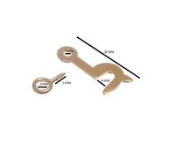 Gancio Laterale 25mm E Occhio Mano Sinistra Placcato Ottone Eb Pacco Di 200 Ogni