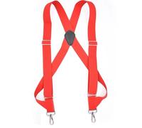 Gancio Laterale Resistente for Uomo, Larghezza 3,5 cm, Forma a X, Elastico Regolabile, Bretelle for Pantaloni, Jeans, Cinture(Red)
