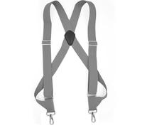 Gancio Laterale Resistente for Uomo, Larghezza 3,5 cm, Forma a X, Elastico Regolabile, Bretelle for Pantaloni, Jeans, Cinture(Gray)