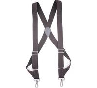 Gancio Laterale Resistente for Uomo, Larghezza 3,5 cm, Forma a X, Elastico Regolabile, Bretelle for Pantaloni, Jeans, Cinture(Dark Grey)