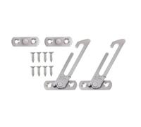 Gancio limitatore per finestre in UPVC, 2 pezzi, in acciaio inox, per la sicurezza dei bambini, con viti, serrature di sicurezza per finestre per casa, asilo e scuola, destra