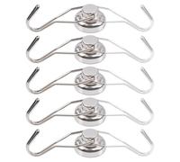 Gancio Magnetico Resistente | 5 Pezzi Ganci Magnetici da Parete,Utensile Organizzatore Domestico Con Magnete Forte Per Cucina Garage Bagno Ingresso E Pulizia