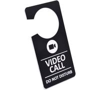 GANCIO MANIGLIA DELLA PORTA - VIDEO CALL Do Not Disturb - IN PLEXIGLASS MODERNO E RESISTENTE (GRIGIO)