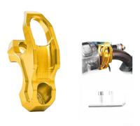 Gancio Manubrio per moto Alluminio per Honda PCX160, Gancio Pieghevole, Supporto Casco, Accessori Scooter Elettrico per niu per ninebot, 6.2x2cm (Gold)