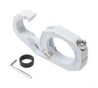 Gancio Manubrio per moto per Stili Diversi Argento Gancio Manubrio | Lega alluminio robusta, colore , resistenza usura superiore, montaggio diretto rapido(Silver)
