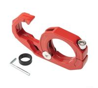 Gancio Manubrio per moto per Stili Diversi Argento Gancio Manubrio | Lega alluminio robusta, colore , resistenza usura superiore, montaggio diretto rapido(Red)