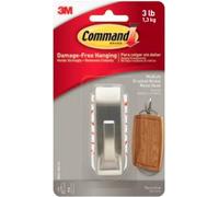 Gancio medio in metallo 3M Command Modern Reflection (L x P x A) 79 x 29 x 29 mm nichel (spazzolato) Contenuto 1 pezzo (MR02-BN