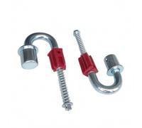 Gancio Metallico Scala Plastica Rossa Gancio Curvo in Metallo Molla
