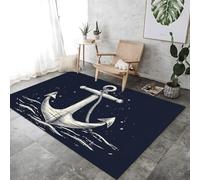 Gancio Minimalista A Blu Tappeti Non Slittati Moquette Traspirabili Durevoli Per Camera Da Letto Lavabile Moquette Per Pavimento Interno Per Camera Da Pranzo Camera Da Pranzo Cucina,