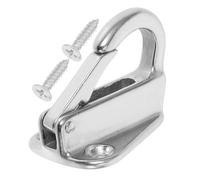 Gancio Molla per Barca 4,3x3,3x3,3cm, in Acciaio Inox 316 | Montaggio a Superficie, per Cime D’Ormeggio e Pareti del Molo, Argento, 1 Pezzo
