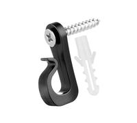 Gancio multiuso nero per esterni per appendere facilmente la luce natalizia e la decorazione della casa per uso quotidiano della casa Clip luminosa natalizia