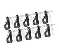 Gancio multiuso nero per esterni per appendere facilmente la luce natalizia e la decorazione della casa per uso quotidiano della casa Clip luminosa natalizia