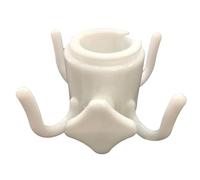 Hyclam Ombrellone da spiaggia regolabile gancio a 4 punte in metallo bianco accessori da spiaggia per piccoli oggetti personali, facile da installare e leggero