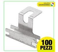 Gancio Ortogonale unione per profilo cartongesso guida montante 50/27 100 Pezzi