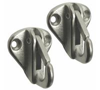 Gancio parafango tipo a scatto barca yacht acciaio inox grado marino 2 CONFEZ...