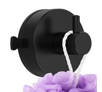 Gancio per accappatoio, ganci con ventosa per doccia - ganci in luffa in acciaio inox | portasciugamani estraibile, porta doccia da bagno riutilizzabile per luffa, asciugamano, spugna