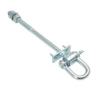 Gancio per altalena D M12, 272 mm, portata fino a 120 kg, per parchi giochi pubblici, 5 mm, in acciaio piatto con zincatura a caldo, sospensione per sedili a dondolo, altalena trapezoidale e bambini