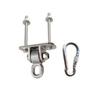 Gancio per altalena in acciaio inox Heavy Duty Hanger per amaca trapezio & sacco da boxe set hardware altalena resistente