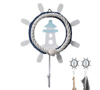 Gancio per asciugamano costiero, gancio da parete costiera, supporto per asciugamano costiero rustico, per con tema mediterraneo, gancio decorativo da parete per cappotti, grembiuli, cappelli