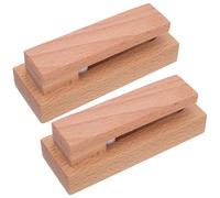 Gancio per asciugamano da cucina, bagno, in legno rustico, 2 pezzi