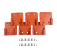 Gancio per attrezzi da parete per Ridgid per batterie Aeg 18 V, set di 6 supporti in plastica gialla per organizzare trapani senza fili in garage o in negozio