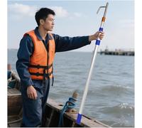 Gancio per Barca Pali di Sostegno per Coperture di Barche in Alluminio per L'installazione di Luci Esterne/Cime di Ormeggio(4 Pack,300CM(9.8ft))