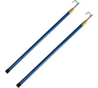 Gancio per Barca Set da 2 Ganci da Barca con Impugnatura in Gomma Antiscivolo, Asta Versatile da 6, 4,8 E 3,6 Metri con Barra di Spinta E Trazione per Cime(Yellow-2pcs,500CM(16.4ft))