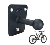 Gancio per bicicletta, montaggio a parete, 15 x 15 cm, resistente, verticale, salvaspazio, per garage, negozio, appartamento, interni, esterni, casa, facile installazione, nero