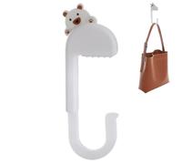 Gancio per borsa da scrivania, multiuso, pieghevole, da scrivania | Supporto per dormitorio scolastico, bianco