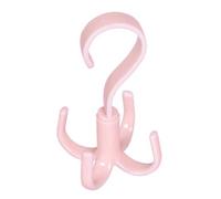 Gancio per borsa girevole a 360 gradi, gancio salvavita, 1 confezione in plastica a 360 gradi, adatto per la casa e lo stoccaggio che consente di organizzare i cappelli (rosa (taglia grande))