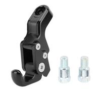 Gancio per borse da moto, 10,5 mm, in lega di alluminio, versatile, fissaggio sicuro a forma di artiglio per casco C400GT C400X CE04 (nero)