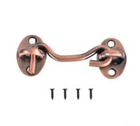 Gancio per cabina e chiavistello a occhiello, in acciaio inox resistente per serratura per porta scorrevole, serratura scorrevole, per armadietti, finestre, capannoni, recinzioni da giardino (7,6 cm)