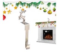 Gancio per calzamaglia per, calza di Natale, di neve, alce e, set multifunzione di manici in metallo, per festive