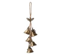 Gancio per campanello da porta, campanelli a vento da strega, ciondolo rustico per pomello della porta, campane interattive eleganti da appendere, carillon a energia negativa trasparente, decorazione