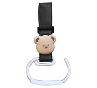 Gancio per carrozzina, gancio per passeggino multifunzionale, in alluminio, con clip per orsetto dei cartoni animati, grande clip multifunzione per passeggino per borse fasciatoio