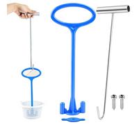 Gancio per Cestino per Skimmer, Maniglia per cestello per Piscine, per cestello per Piscina, Manico per Filtro Skimmer per Piscina, Strumento Robusto per Rimuovere Lo Sporco per Interni