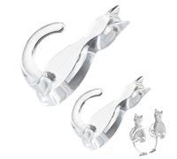 Gancio per chiavi per gatto,Ganci da parete per gatti - Gancio da parete per cucina - Appendiabiti da parete creativo per gatto, gancio multifunzionale per vestiti, asciugamano, cappello