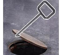 Gancio per chiusino,Gancio Tombino, Gancio for tombini in acciaio rigido con presa migliorata, chiavi durevoli for l'estrazione di fosse settiche for l'apertura di scarichi pluviali(79cm (31 1/8"))