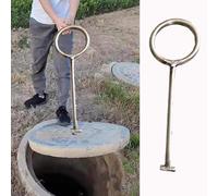 Gancio per chiusino,Gancio Tombino, Gancio for tombino, gancio for tombino resistente in acciaio inossidabile, pratico strumento for sollevare il coperchio del tombino(70cm (27 1/2"))