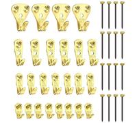 Gancio per Cornice Set,120 PCS Kit di Ganci Cornice per Pareti Dure Heavy Duty Immagine Ganci Assortimento Kit con Chiodi Photo Frame Ganci per Appendere Cornici Specchi Orologi