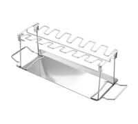 Gancio per Cosce di Pollo,Vassoio Portante per Cosce di Pollo | Accessorio Pieghevole in Acciaio Inox per Cottura all'Aperto Picnic Barbecue Giardino Campeggio