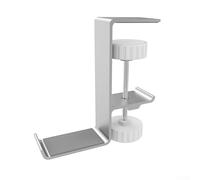 Gancio per cuffie in alluminio per uso desktop con design a basso profilo, si adatta sotto i bracci del monitor e le periferiche (Z20 argento)